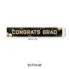 Banner Temporada de Graduación 2025 Felicidades Graduado Decoración Escena Fiesta Celebración Graduación Bandera Colgante