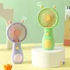 Nuevo Modelo Forma de Caracol Ventilador de Mano Mini Recargable por USB Mini Ventilador para Estudiantes y Niños Regalo Promocional Al por Mayor
