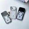 Funda Magnética de Color Sólido para Teléfono Adecuada para Apple 17 Pro Max Estuche Duro iPhone 16 Agujero Grande Material Al por Mayor