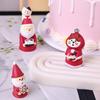 Mini Lindo Gato de Navidad Decoración de Pastel Adornos Molde de Silicona Papá Noel Regalo Película Pellizcable