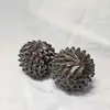 Madera negra, molino de viento de madera, madera de agar, pelota de ejercicio, pelota de juguete de mano, pelota de masaje, pelota para la palma de la mano, talla de madera maciza, durián