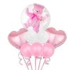 Venta al por mayor Nuevo Globo de oso transparente de 24 pulgadas Globo de película de aluminio de bola de oso de dibujos animados Juego de oso 3D decoración de fiesta de cumpleaños