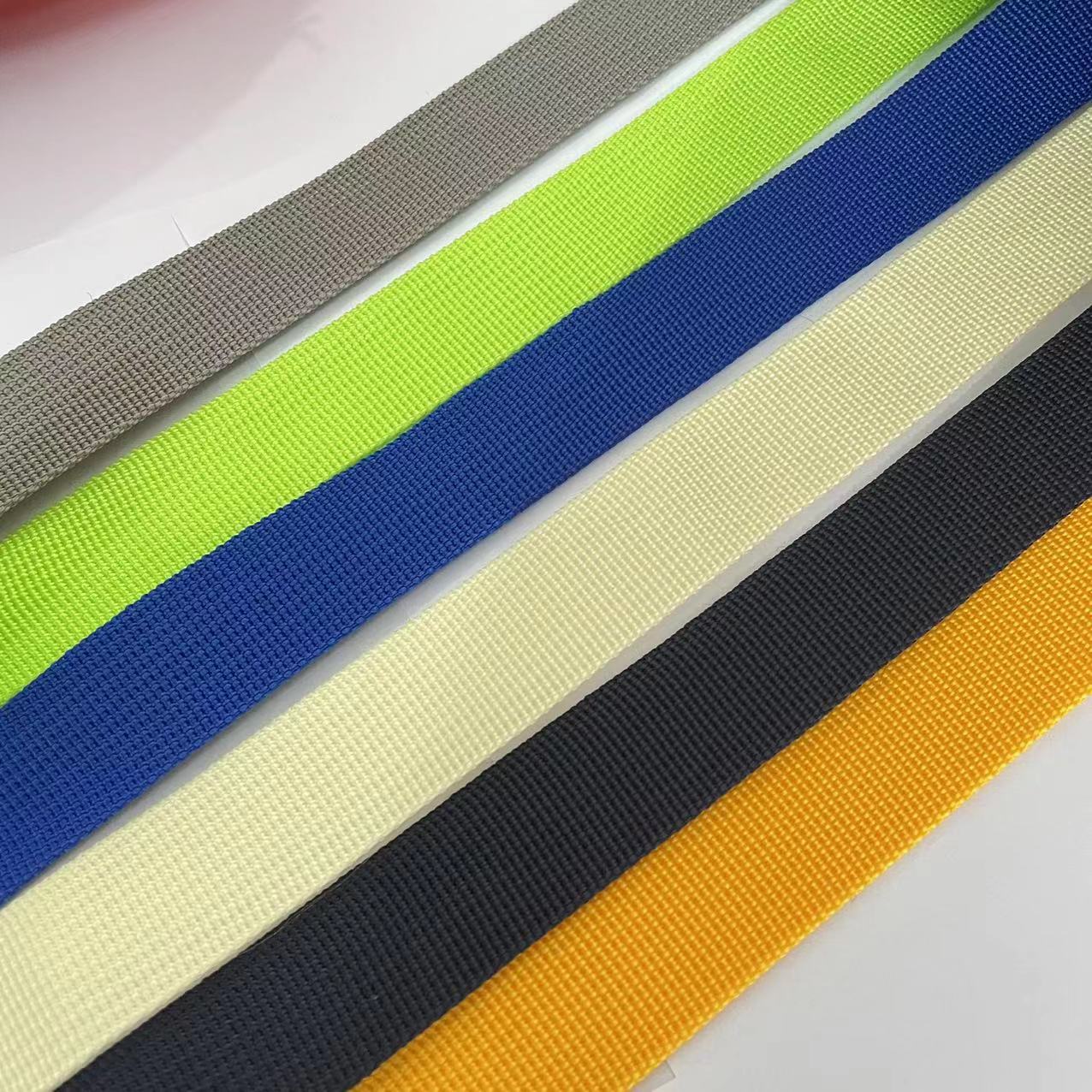 pp织带彩色加厚丙纶600D幼坑细坑美国纹织带1-5CM手提