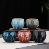Conjunto de Xícara de Chá Ovo de Dragão Xícara de Chá Kung Fu Forno Cerâmico Mudança Cinco Elementos Xícara Mestra Xícara de Chá Tigela de Chá Xícara de Chá