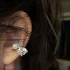 Brincos de argola Xinghe sem furo na orelha para mulheres, novo, zircônia brilhante, pérola, luxo leve, clipe de cartilagem auricular, clipe de orelha único