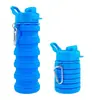 Venta Caliente Transfronteriza Creativo Silicona Plegable Taza de Agua Resistente a Altas Temperaturas Botella de Agua Deportiva 500ml Portátil Regalo Taza de Agua