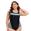 Amazon Color Explosivo Combinación Triángulo Deportivo Talla Grande Traje de Baño Mujer Europeo y Americano Sexy Espalda Descubierta Comercio Exterior Conservador Traje de Baño