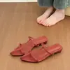 ¡La primera tendencia de moda de la temporada! Elegantes sandalias de punta, de una sola tira y con tacón grueso para mujer, verano 2026, sandalias planas adelgazantes