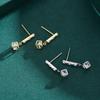 Pendientes de plata de ley s925 para mujer, diseño de nicho europeo y americano, pendientes de diamantes de moda, elegantes joyas de plata de celebridades de Internet.