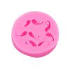 Molde de silicona para fondant de bigote y barba, para decoración de pasteles de horneado DIY, molde de arcilla, molde de chocolate epoxi
