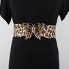 Traje Botón de Mariposa Top Elástico Negro Talla Grande Cinturón