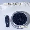 Venta Directa de Fábrica de Flores de Rosa Hada Azul con Polvo de Brillo en una Caja Redonda Grande, Decoraciones Clásicas de Arte de Uñas con Lentejuelas Azules