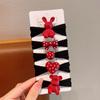 Mascarilla infantil de ala ancha con aro para el pelo, lazo rojo de lunares, cuerda elástica para el pelo, banda de goma con flores y estrellas.
