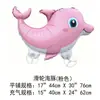 Balões de Alumínio de Animais com Rodas Que Podem Andar, Balões de Brinquedo de Desenho Animado para Crianças, Pequenos Produtos de Barraca de Feira Noturna