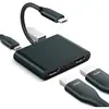 Nueva estación de acoplamiento TYPE-C a doble HDMI cuatro en uno TYPEC a doble HDMIConcentrador USB estación de acoplamiento