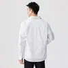 Camisa de Negocios a Rayas Ligera para Hombre, Manga Larga, Sin Planchar, Temporada de Primavera, Camisa Chaqueta con Cuello de Solapa, Nuevo Top Versátil 2026