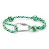 Nuevo Pulsera de Cuerda Rpet Color Macron con Mosquetón Multifuncional Pulsera de Joyería de Cuerda de Poliéster