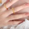 Comercio exterior transfronterizo popular joyería junta de bambú multi-tamaño opcional anillo femenino acero de titanio no se desvanece nicho anillo redondo venta al por mayor