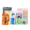 Bolsa autosellante de película nacarada engrosada de 18 micrones, bolsa de sellado doble blanca semitransparente para empaque de cosméticos, collares y pulseras