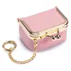 Nueva Caja de Almacenamiento de Joyas de Cuero Genuino, Bolsa Creativa para Joyas de Anillo de Diamante, Mini Anillo Collar, Caja de Joyería para Aretes, Monedero