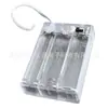 Caja de Baterías AA de Tres Celdas de 4.5V con Tapa e Interruptor, Portapilas AA Transparente, Venta Directa del Fabricante