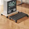Limpiador de pisos Especial Bastidor de almacenamiento con ruedas Bandeja móvil Mopa para el hogar Base universal Marco de soporte elevado a prueba de humedad