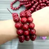 Y8 pulsera de madera pulsera de madera roja pulsera pulsera de cuentas de Buda joyería feria del templo puesto de 1 yuan 2 yuanes suministro mayorista