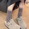 Calcetines Retro Japoneses con Lazo para Primavera y Verano para Mujer, Calcetines de Encaje Lindos Estilo Coreano de Longitud Media, Calcetines de Atrezo Lolita