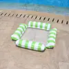 Colchoneta Flotante Inflable de Malla de Cuatro Compartimentos para Exteriores, Cama Flotante Plegable con Respaldo de Malla, Productos Inflables para Agua, Sillón, Cama Flotante