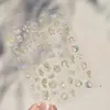 Adesivos de Arte para Unhas em Relevo Populares Ins Estilo Japonês Capa de Celular Adesivos de Unha Lírio-do-vale Rosa Adesivos Auxiliares para Arte de Unhas