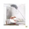  espanador de casa espanador de penas de galinha retrátil extensível limpa teto teias de aranha ferramenta de tirar pó espanador de limpeza