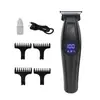 Clipper eléctrico profesional personalizado para salón de peluquería, recortadora eléctrica multifuncional OEM con base, clipper para rasurado de cabeza de aceite, grabado