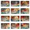 Imán de Refrigerador Magnético Suave Forma de Mujer Voladora de Dunhuang Clásico Estilo Chino Rectangular Vidrio de Cristal Imán de Refrigerador Recuerdo de Viaje