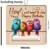 Nova Carteira de Madeira Personalizada da Amazon Balão Bolo Pássaro Carteira Criativa Presente Decoração de Feriado Pingente