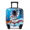 Maleta de ruedas para niños al por mayor caja de cabina de dibujos animados 18 pulgadas equipaje lindo rueda universal caja de regalo Caja de contraseña para niños