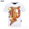 Estilo Europeo y Americano Nueva Camiseta Casual para Hombre con Impresión 3D de Alta Calidad de Cabeza de Fantasma con Llamas