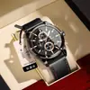 Reloj de Marca Suiza Nuevo Reloj para Hombre Multifunción Luminoso Reloj de Cuarzo Transmisión en Vivo Comercio Exterior Modelo Popular Dropshipping