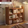 Estante de Livros Rack de Armazenamento de Mesa Integrado Mesa Montada na Parede Casa Rack de Armazenamento Multicamadas Novo Estilo Chinês Armário de Canto Estante de Livros