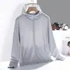 Ropa de Protección Solar con Logo Personalizado para Hombres y Mujeres, Chaqueta Protectora Solar para Exteriores, Ropa Delgada de Seda Helada con Protección UV y Estampado de Logo
