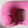 Almohada inflable tipo presión en forma de U, almohada de soporte para el cuello plegable, almohada para el cuello para avión, tren de alta velocidad, viajes de larga distancia, protección del cuello, ayuda para dormir