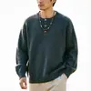 Nuevo Suéter de Cuello Henley Redondo Color Sólido Holgado Casual Cardigan de Punto Estilo Rústico Americano Fresco Estilo Masculino Transfronterizo En Stock