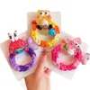Gomas para el pelo de dibujos animados lindas para niñas, gomas de pelo de alta elasticidad, cuerdas para el pelo de animales lindos, accesorios para el pelo de niñas pequeñas