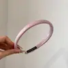 Faixa de Cabeça Korean com Cabeça de Esponja com Glitter de Textura Fina e Toque de Luxo, Faixa de Cabeça Simples e Versátil para Lavar o Rosto, Faixa de Cabeça Feminina de Verão