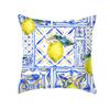 Funda de Almohada para Sofá Nórdico Pequeña Fresca con Estampado de Frutas Cubierta de Cojín de Cuero de Durazno Funda de Almohada para Oficina Hogar Transfronterizo
