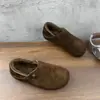 Zapatos Birkenstock Forrados de Polar para Mujer, Nuevo Estilo Invierno 2026, Zapatos Planos Cálidos de Algodón Slip-On, Zapatos Peludos Antideslizantes