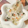Cuentas Cuadradas de Resina con Forma de Cubo de Azúcar en Gradiente Transparente con Agujeros Rectos para Pulseras y Collares Hechos a Mano de Bricolaje, Materiales y Accesorios para Bisutería