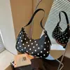 Bolso bandolera de alta gama de nicho con lunares para mujer, nuevo estilo 2026, moderno, con bloques de color, versátil, bolso bandolera exquisito, súper popular, bolso tipo dumpling
