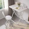 Juego de Mesa y Sillas para Apartamentos de Alquiler, Mesa de Comedor Elevada, Mesa Portátil, Juego Completo de Sillas Plegables y Mesas Plegables para Comercio Electrónico Transfronterizo