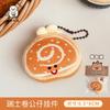 Lindo Colgante Llavero de Pan de Cocina Capibara Colgante Creativo Corazón de Niña Mochila Colgante Pequeño Regalo