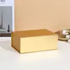 Caja plegable de una pieza con tapa abatible transfronteriza, Caja rígida de cartón magnética, Caja plegable para embalaje de regalo, Mayorista fabricante de joyería